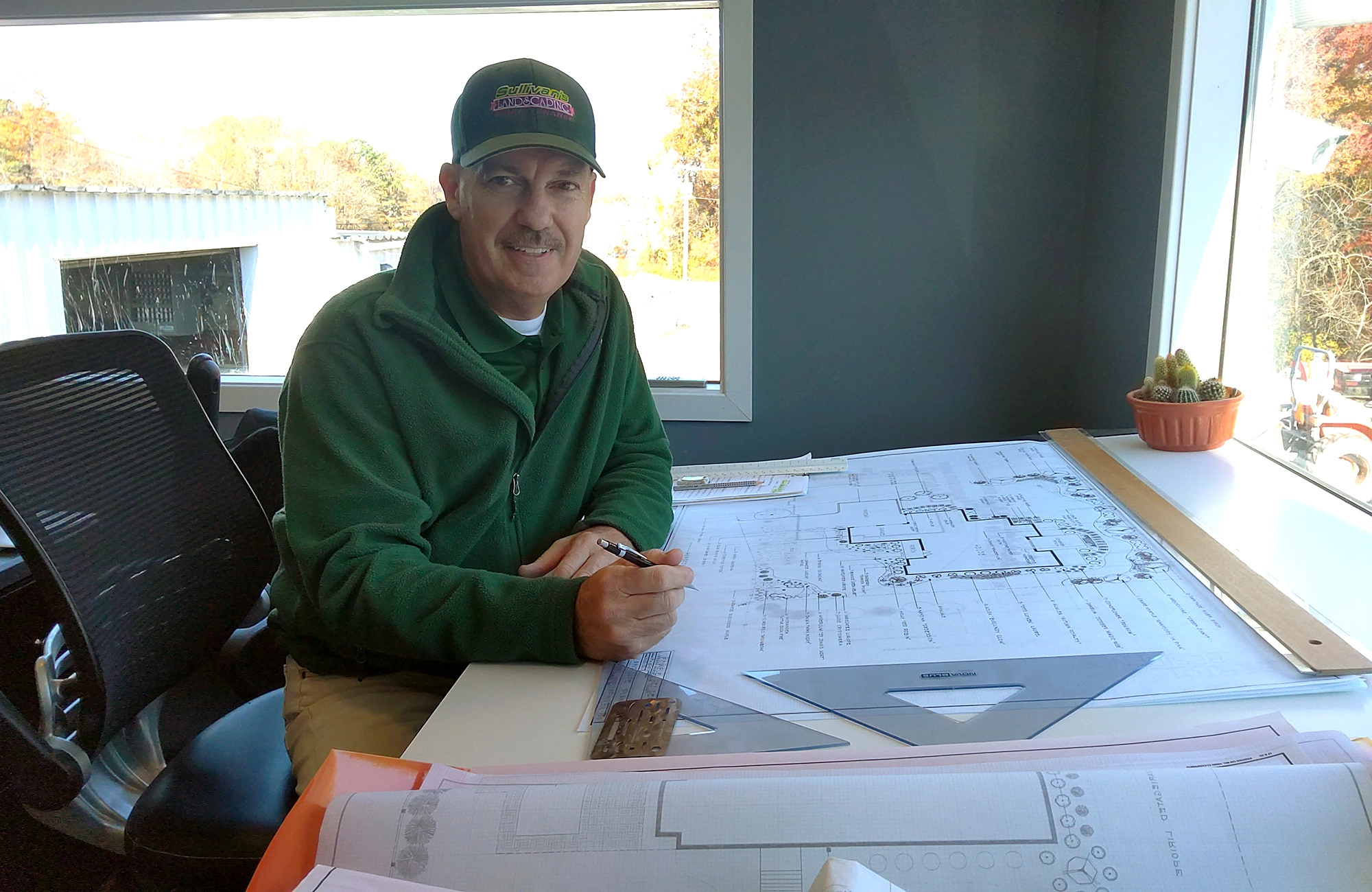 <h3>Landscape Design</h3>
<p>Thereafter your vision starts with traditional hand drawing skills by our very own in-house designer, Jim. Whether you're looking to revamp your entire landscape or just adding a new ornamental bed, Jim is committed to providing you with expert guidance and unparalleled service.</p>